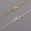 Bracelet 18K Gold Silver CZ - Infinity Bracelets for Women