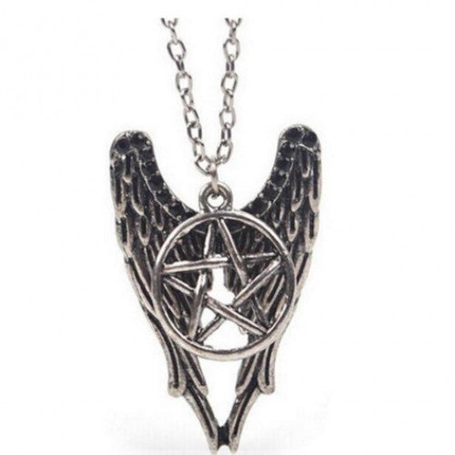 Castiel Wings Angel Wicca Jewelry - Supernatural Necklace
